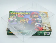 5 Plastic Clear Game Protectors Cases Sleeves Display Boxes For Nintendo 64 N64
