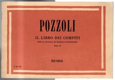 LIBRO DEI COMPITI PER SCUOLA DI TEORIA E SOLFEGGIO. Fasc II. Pozzoli. Ricordi.