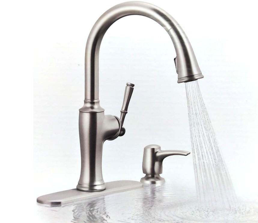 KOHLER Cardale Vibrant PullDown Sprayer with Soap Dispenser Kitchen