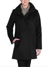 NWT Pendleton Cascade Woman's Waterproof Wool Coat Jacket Black Sizes: Sm  Med