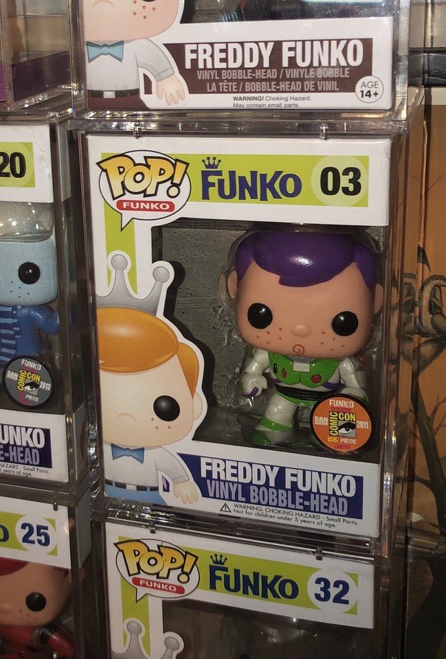 Pop 03 Freddy FUNKO Buzz Lightyear Pop 03 Toy Story SDCC 2011 Fundays 1/125 ...