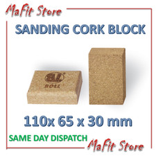 Cork Sanding Block decorating 110 x 65 x 30mm For Hand Sanding Paper Light BOLL