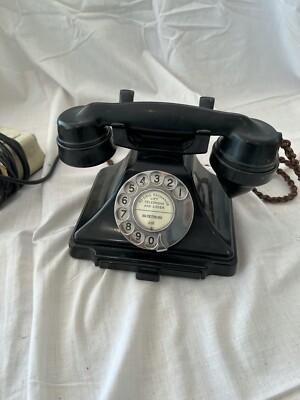 Telefon Art Deco GPO 200 Serie mit Verlängerung lauter Klingelton - Bakelit Bakelit