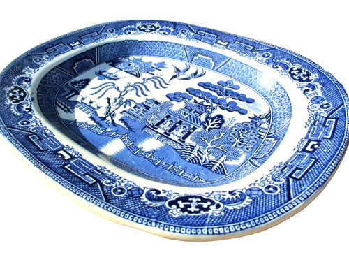 WILLOW PATTERN Meat Platter