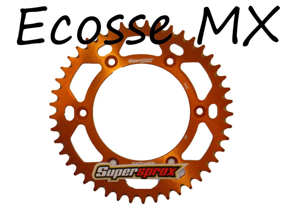 KTM SXF250 SXF350 SXF450 SXF505 orange Supersprox hinteres Kettenrad Alu 49 T - Bild 1 von 1
