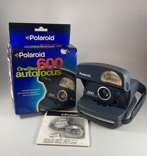 Polaroid 600 Film One Step Auto Focus Instant Camera w/ Box Folding Flash