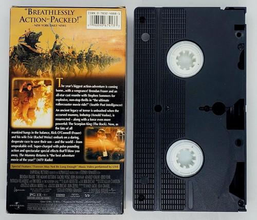 Vintage LOT of 6 (VHS) Predator Outbreak Con Air No Escape The Mummy Black Moon! - Picture 15 of 17