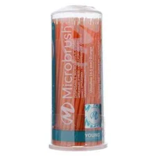 Microbrush MUO400 Micro Applicators Bendable Ultra Fine Orange 400/Pk