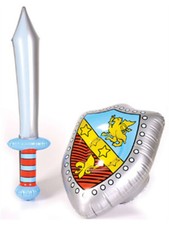 Inflatable Costume Accessory Knight Shield Sword Set