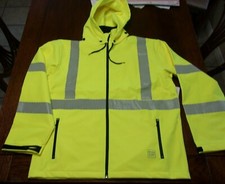 Work King Safety Hi vis Soft Shell Bonded Wind Water Resistant Reflective L/G