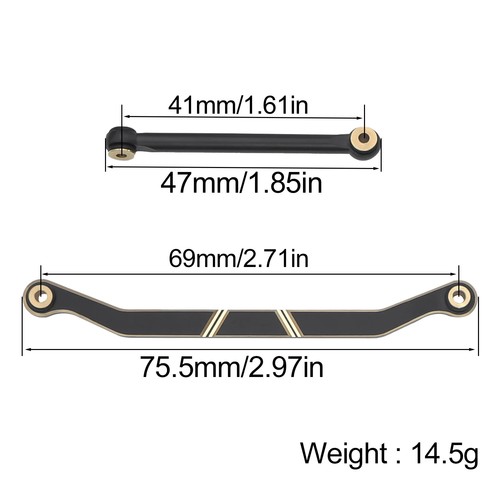 Brass Skid Plate Portal Diff Cover & Drive Shafts for 1/18 RC Redcat Ascent 18 - Picture 18 of 29