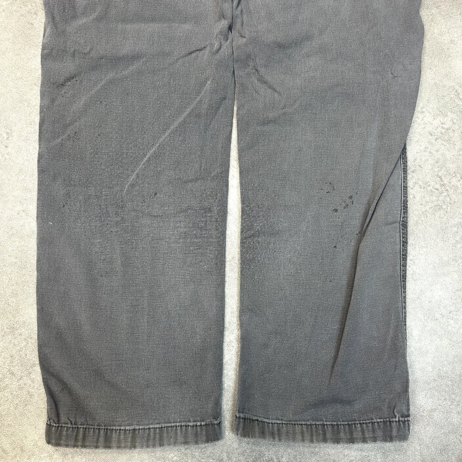 Carhartt Jeans Mens 42" Relaxed Fit Carpenter Denim Workwear Trousers, Grey image 9