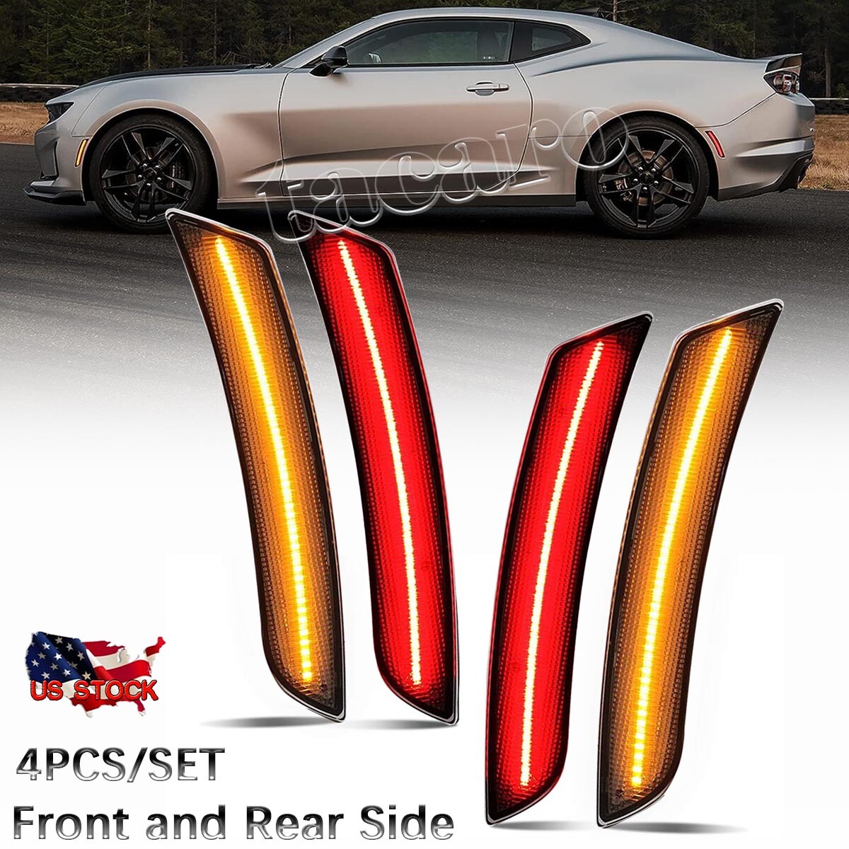 2016 – 24 Camaro LED Side Marker Lights (Smoked/Clear/Amber