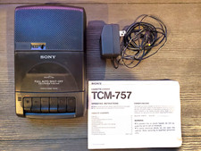 Sony Cassette Corder Portable Tape Recorder Player TCM-757 Instruction Manual