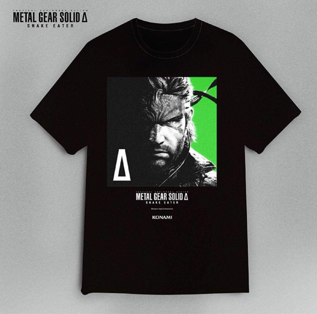 Metal Gear Solid Delta SNAKE EATER T-Shirt L size Tokyo Game