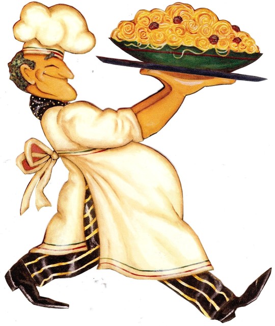 Fat italian chef wall safe sticker pasta kitchen border cut out 6"10" inch eBay