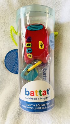 Battat Light & Sound Keys SEALED NEW Sturdy Belt Clip with Mini Flashlight