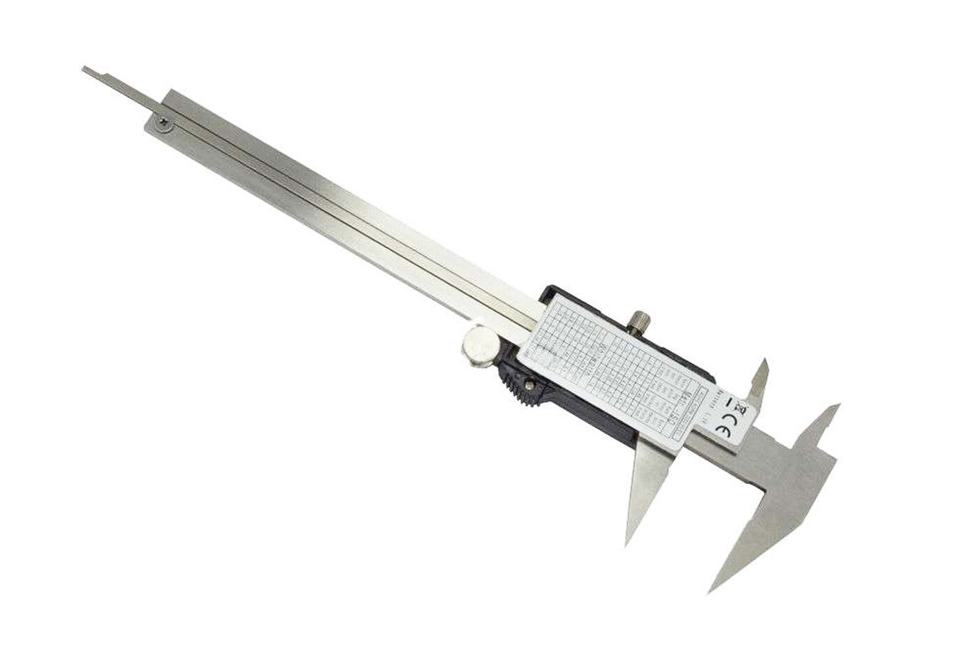 Calibro A Corsoio In Acciaio Carbonio | Doppia Scanalatura Interna | Misura 9-300mm | Per Fai Da Te