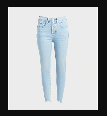 Loft Petite High Waist Skinny Crop Jeans in Light Vintage Wash 8/29,12/31 $79.5