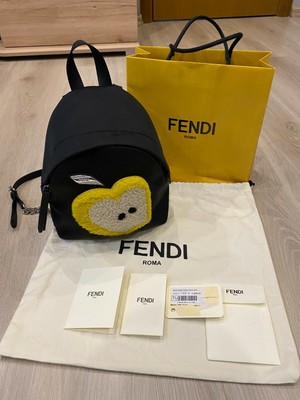 yellow designer backpack
