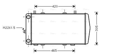 SA2004 AVA Radiator FIT SKODA FELICIA (1995) 1.6