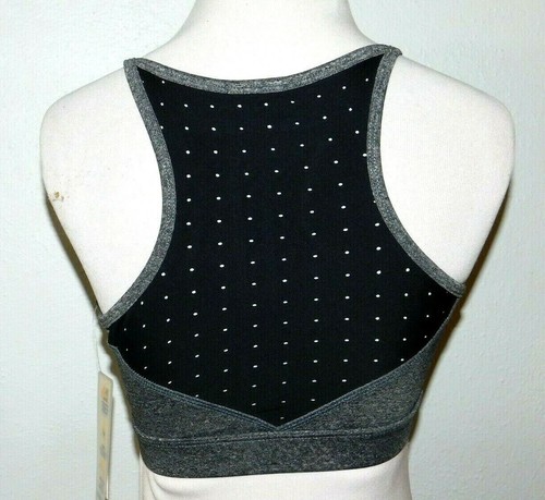 Sujetador deportivo C&C California para mujer XS, gris y negro, Racerback, UM4052B - Imagen 2 de 3