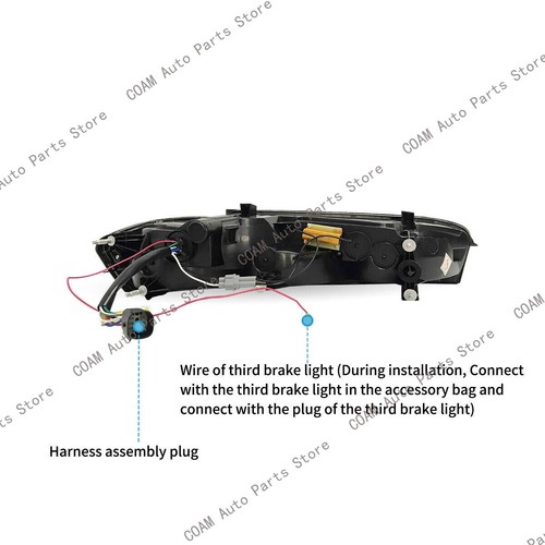 1pz Fanali Posteriori Destri Fumè per 16-18 Chevy Camaro 6a Generazione LED Sequenziali - Foto 6 di 9