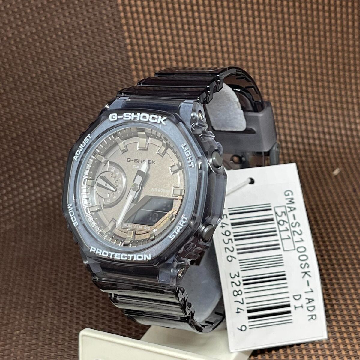 Casio G-Shock GMA-S2100SK-1A Translucent Grey Analog Digital Casio G-Shock GMA-S2100SK-1A Translucent Grey Analog Digital