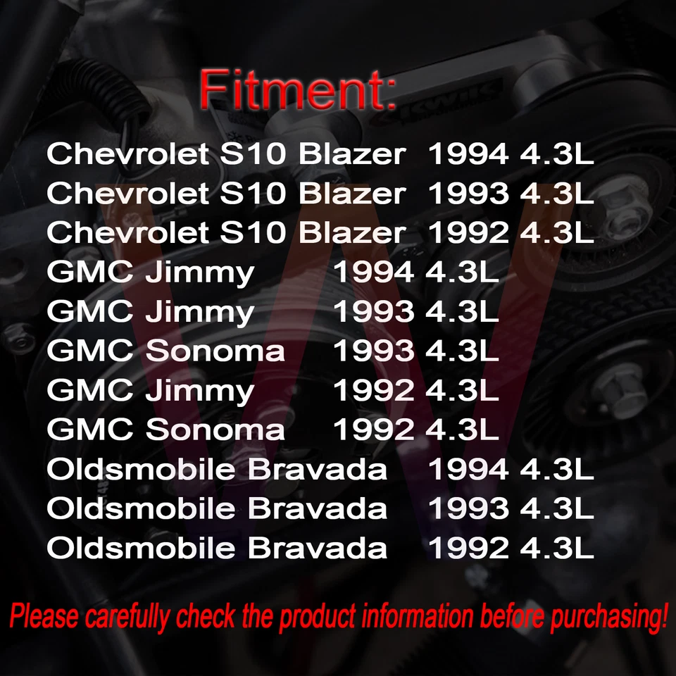 Manguera de enfriador de aceite de motor para Chevy S10 Blazer GMC Jimmy Sonoma 1992-1994 4,3 L V6 Foto 2 de 4
