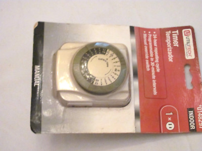 NEW (DAMAGED PACKAGING) UTILITECH MANUAL TIMER #0148297 (INDOOR)
