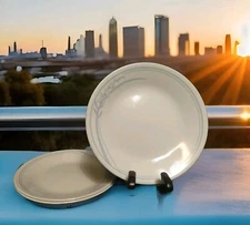 3 Corelle by Corning BLUE LILY Dessert Bread/Butter Plates 6-3/4" 