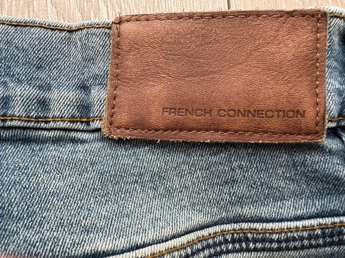 Jeans Uomo French Connection W30 L32 Slim Fit Azzurro Ottime Condizioni - Foto 12 di 14