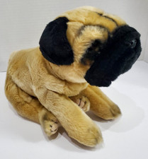 Animal Alley Toys R Us Pug Puppy Dog Plush Stuffed Animal Realistic 12" Vtg 2000