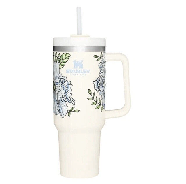 Stanley Adventure Quencher Travel Tumbler 40oz Cream Floral 