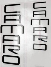 Gloss Black Frontrear Letters Inserts For Camaro 1992-2002 Not Decals
