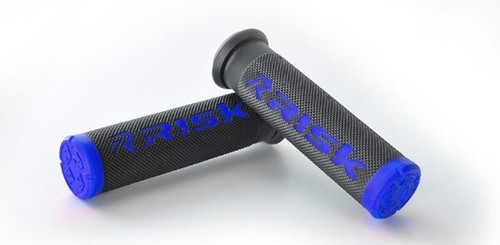 Risk Racing Fusion 2.0 Thumb ATV Grips Blue Raptor YFZ Warrior Blaster Banshee - Picture 1 of 3