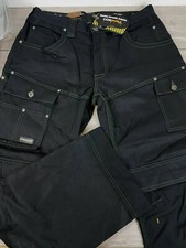 Dunlop Safety Foreman Jeans Workwear Trousers Work Cargo Pants BLACK Size XS W28