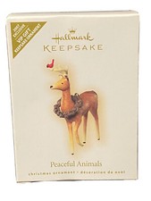Hallmark Keepsake VIP Christmas Ornament Peaceful Animals Reindeer 2007