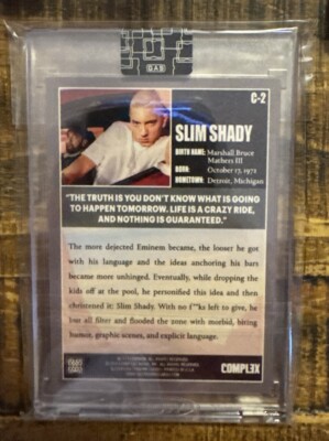 EMINEM SLIM SHADY サイン入りカード 19/40 COMPLEX EMINEM SLIM SHADY サイン入りカード 19/40 COMPLEX