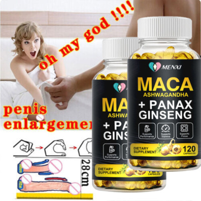 #1 BEST-MALE ENLARGER THICKER LONGER BIGGER 4'' GROWTH ENLARGEMENT 120 CAPSULES