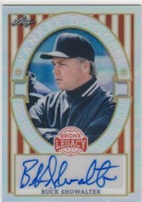 2024 Leaf Bronx Legacy Auto #/35 Buck Showalter Yankee Doodles Refractor ZG