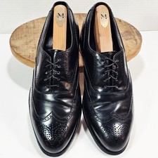 Bostonian Crown Windsor Mens Size 9.0 M Dress Shoes Black Leather Oxford 