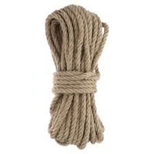 Natural Jute Twine String 49ft x 10mm Long Strong Ribbon Twine Rope Khaki