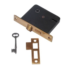 Antique New Old Stock Mortise Lock Sets with Key & Striker, 19 Available, NML136