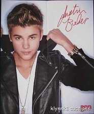 Justin Bieber POSTER Centerfold 3046A  One Direction Liam Harry Niall on back
