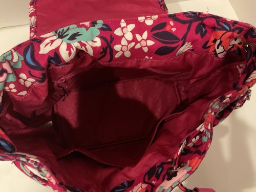 Very Gently Used ~Vera Bradley Bloom Berry Convertible Backpack Shoulder Bag - Picture 6 of 19