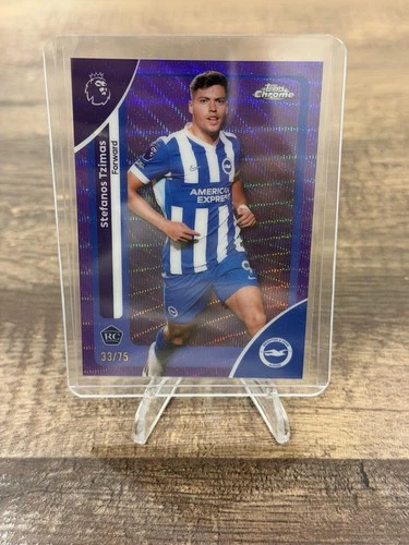 2026 Topps Chrome Premier League Stefanos Tzimas RC 33/75 Brighton