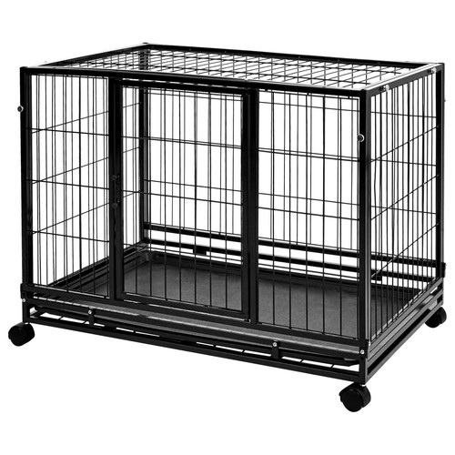 AMAZON BASICS PORTABLE HEAVY DUTY STACKABLE DOG & PET KENNEL - Scratch & Dent