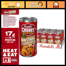 Zuppa di Minestrone abbondante con salsiccia italiana, lattina da 18,8 once, astuccio da 12 - Comfort F