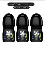 3x Right Guard Fresh Scent Antiperspirant & Deodorant Roll On For Men 3x50ml
